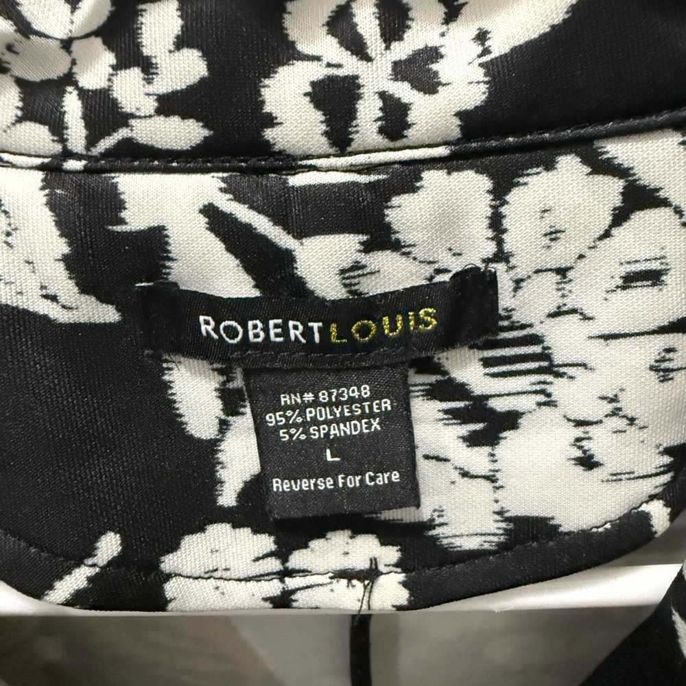 Black and white floral blazer - Picture 4 of 4